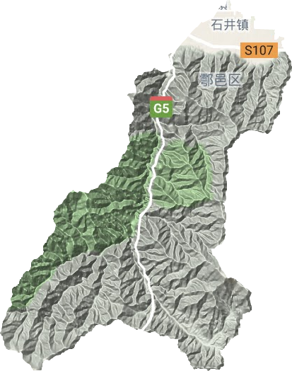 石井鎮地形圖