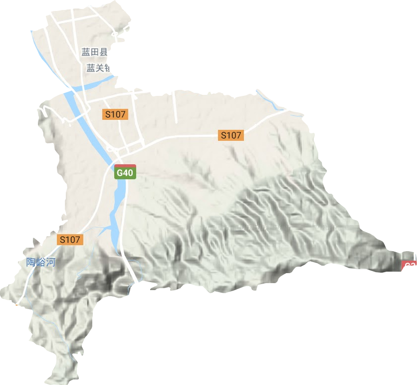 藍關鎮地形圖