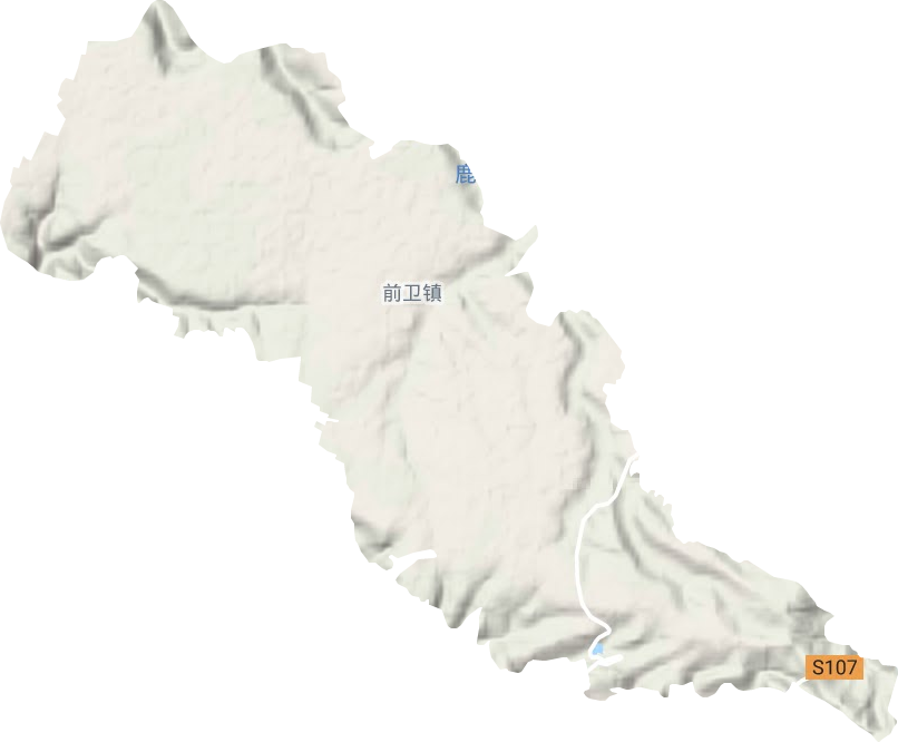前衛(wèi)鎮(zhèn)地形圖