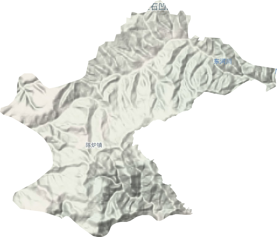 陳爐鎮(zhèn)地形圖