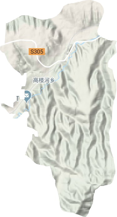 高樓河鎮(zhèn)地形圖