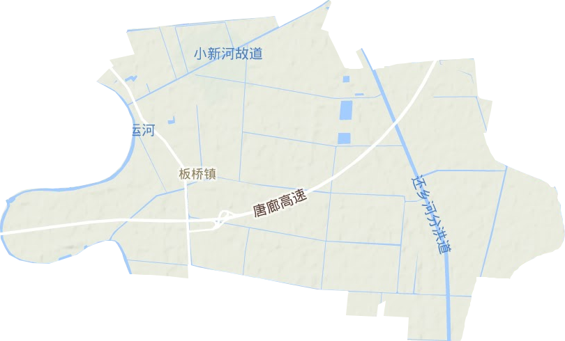 板橋鎮(zhèn)地形圖
