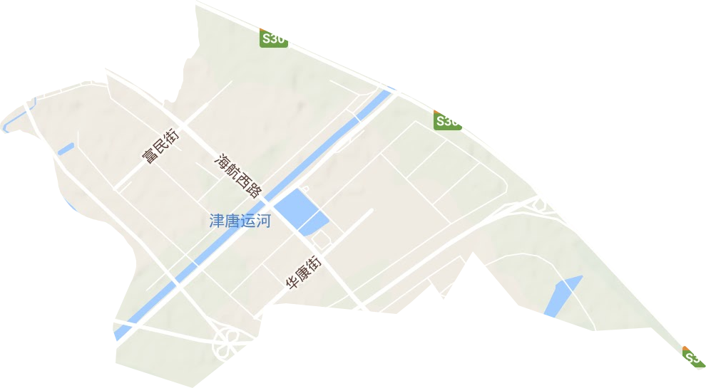 寧河縣現代產業園區地形圖