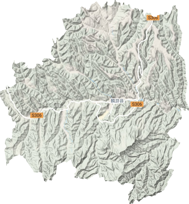 九成宮鎮(zhèn)地形圖