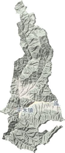 平木鎮地形圖