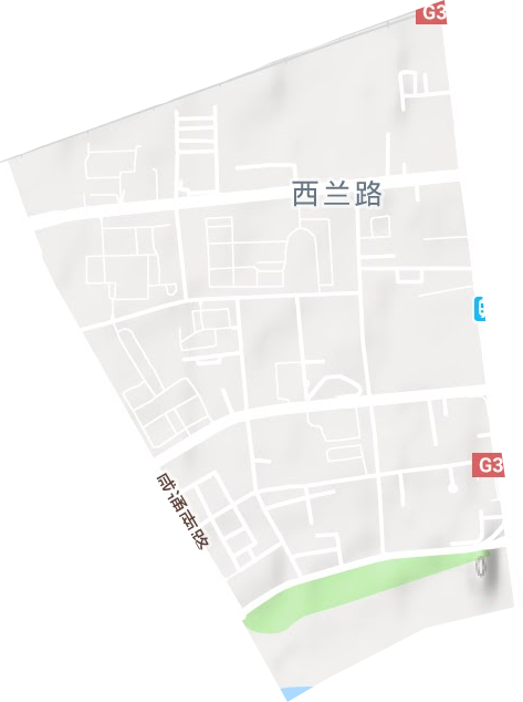 西蘭路街道地形圖