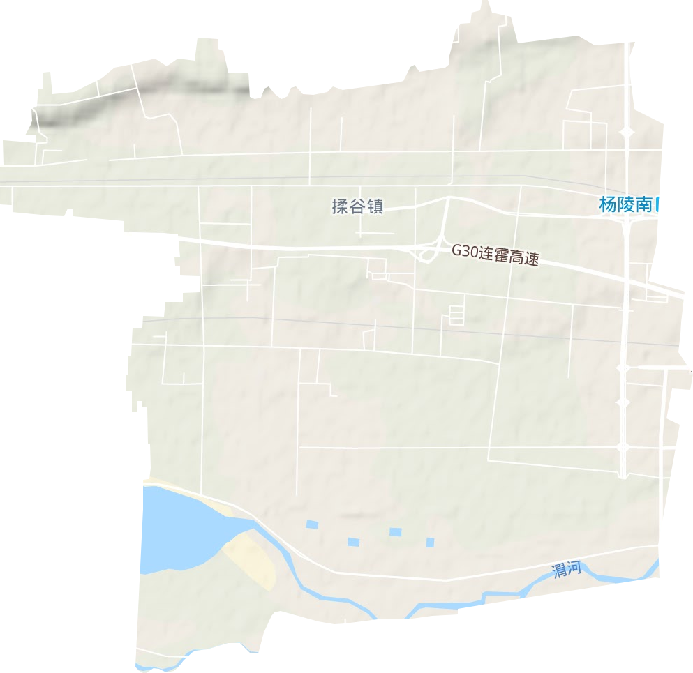 揉谷鎮(zhèn)地形圖