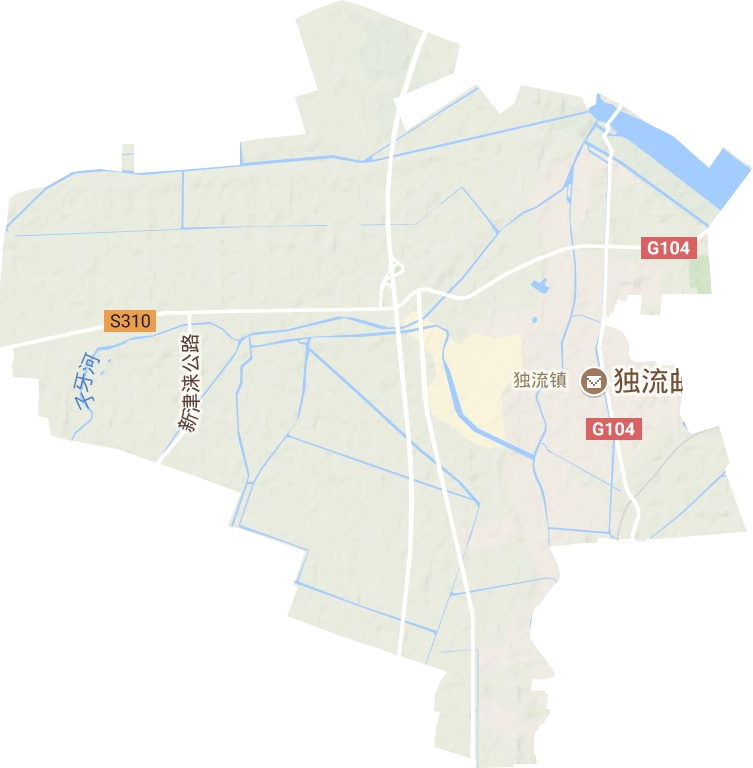 獨(dú)流鎮(zhèn)地形圖