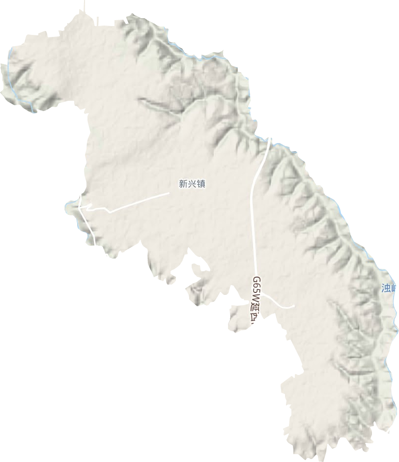 新興鎮地形圖