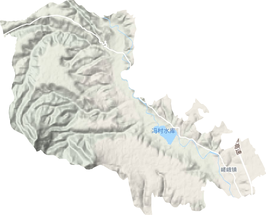 嵯峨鎮(zhèn)地形圖