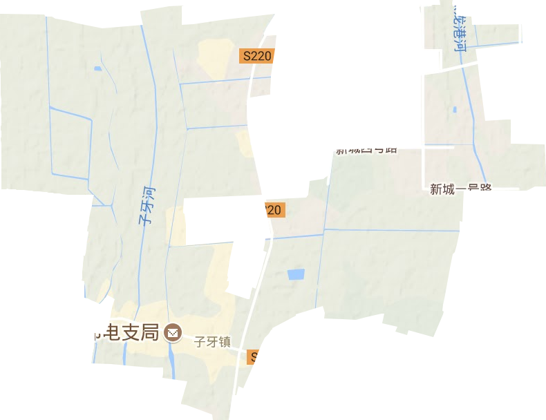 子牙鎮地形圖