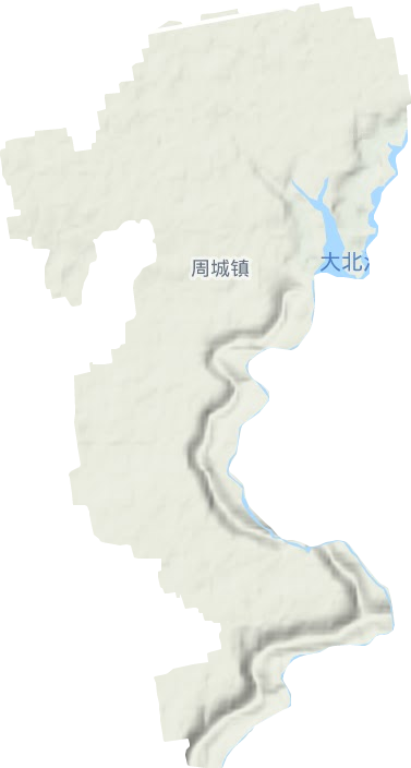 周城鎮地形圖