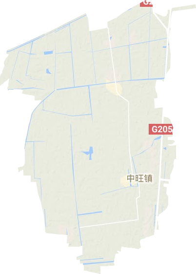 中旺鎮地形圖