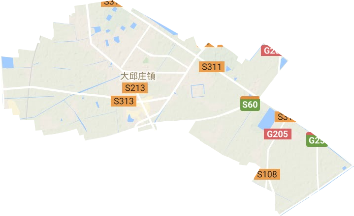 大邱莊鎮(zhèn)地形圖