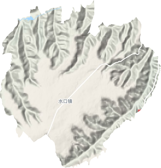 水口鎮地形圖