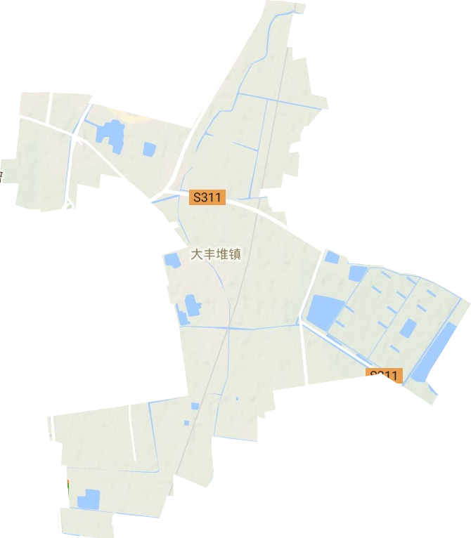 大豐堆鎮(zhèn)地形圖