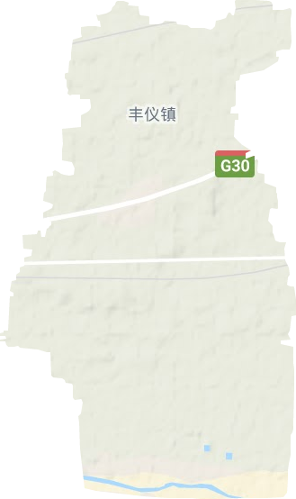 豐儀鎮(zhèn)地形圖