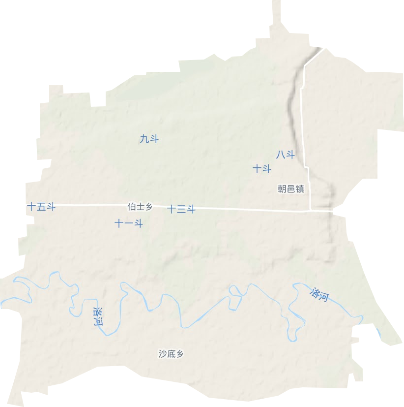 朝邑鎮地形圖