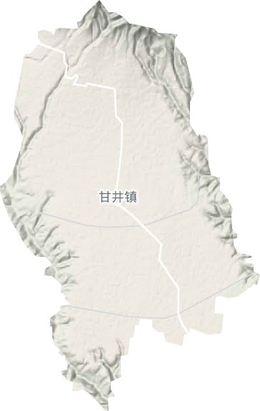 甘井鎮地形圖