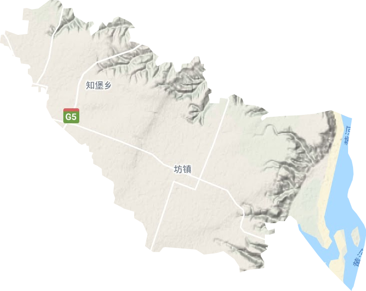 坊鎮地形圖