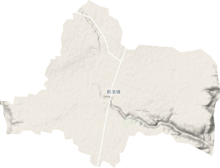 新池鎮地形圖