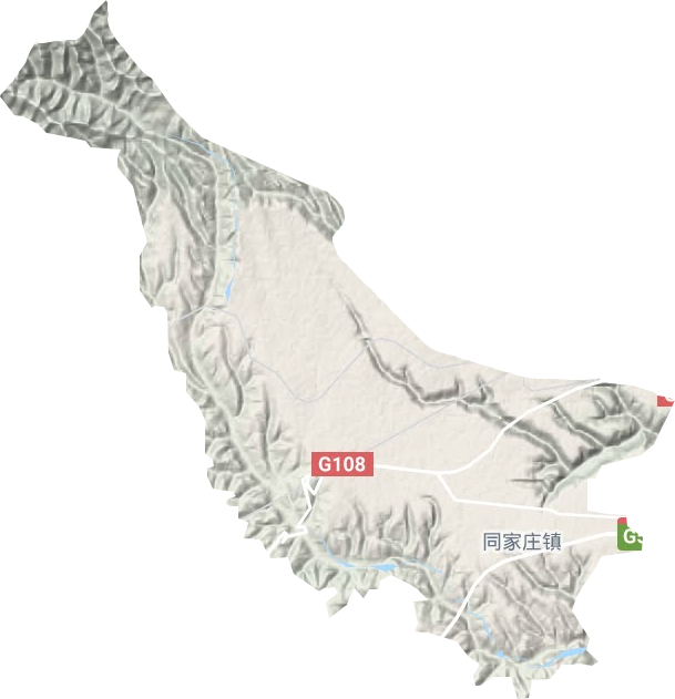 楊家莊鄉地形圖