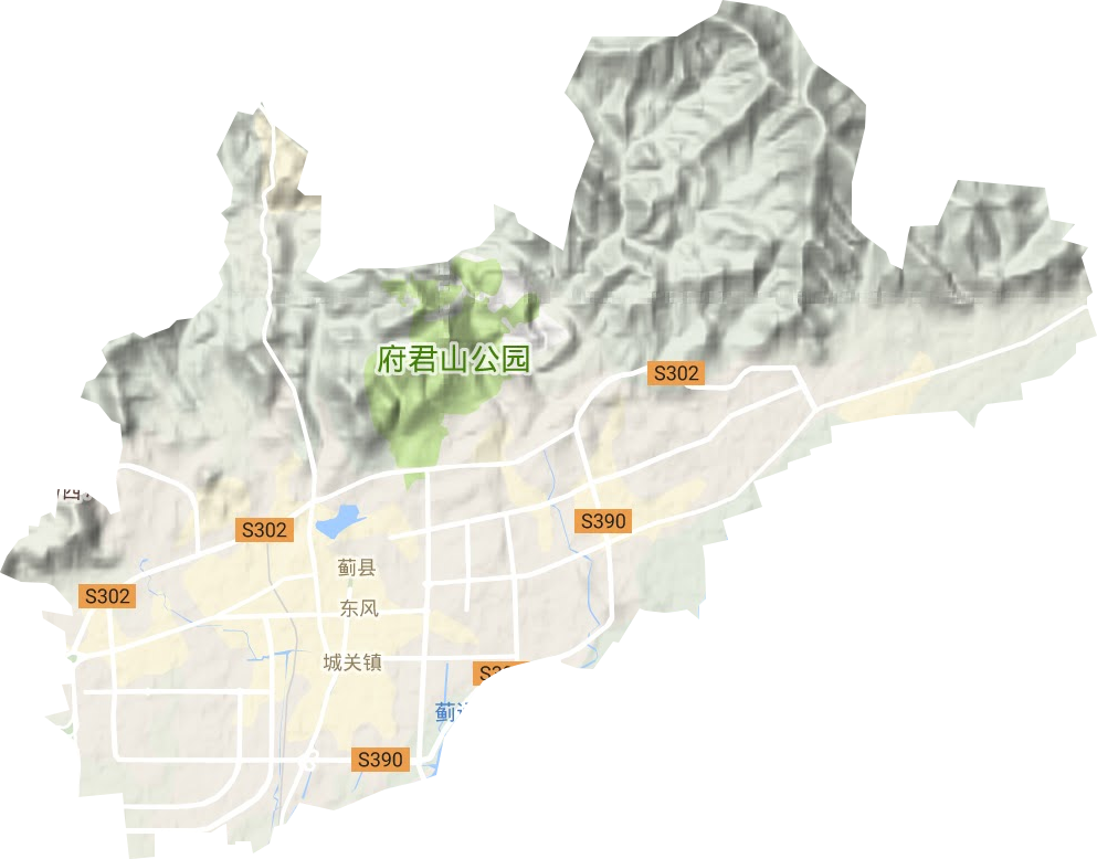 漁陽鎮地形圖