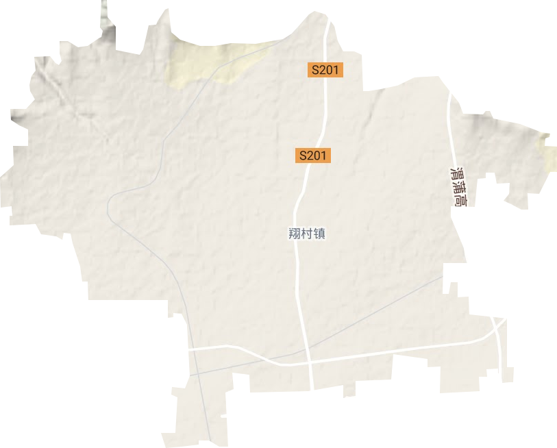 翔村鎮(zhèn)地形圖
