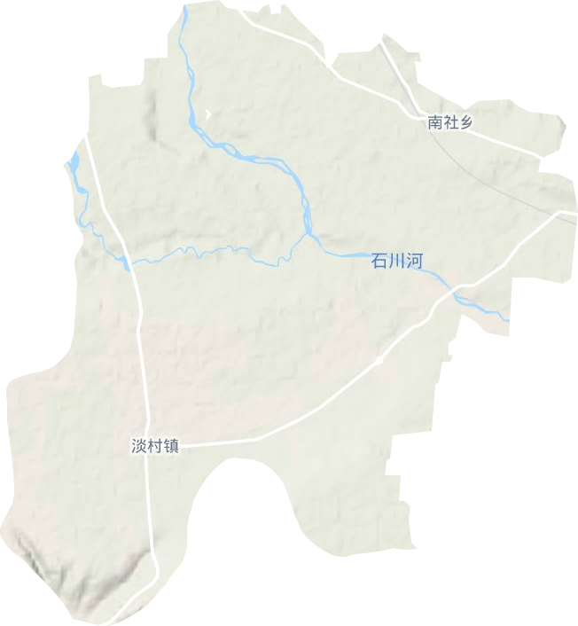 淡村鎮(zhèn)地形圖