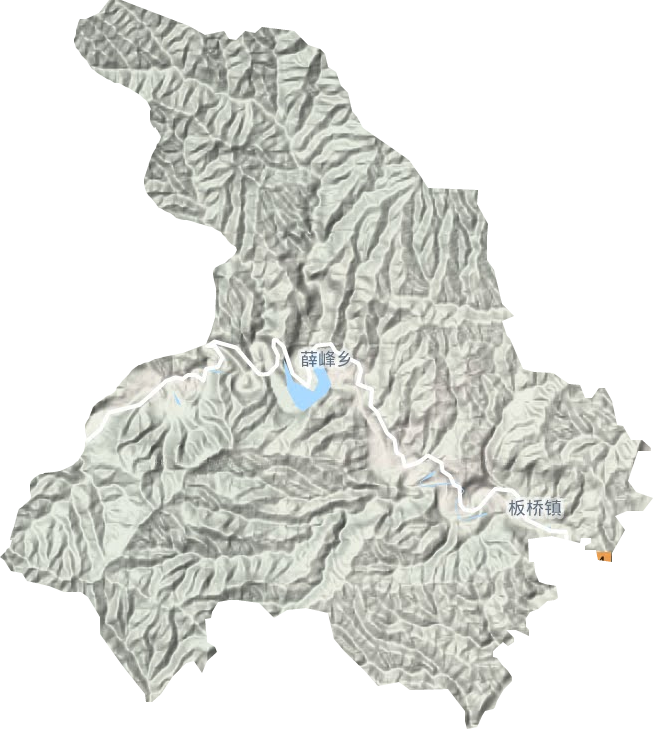 薛峰鄉(xiāng)地形圖