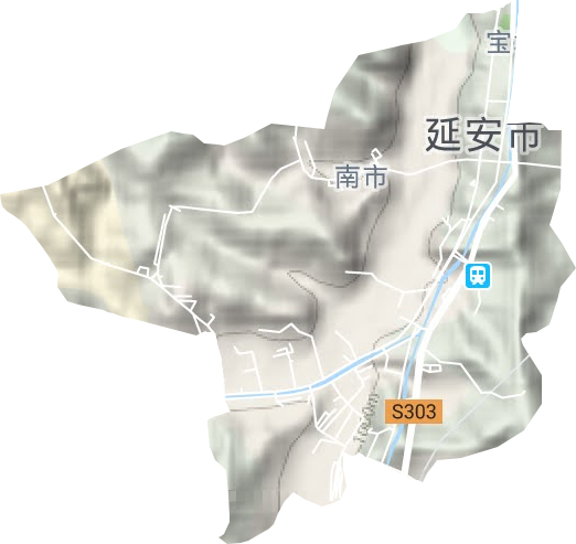 南市街道地形圖
