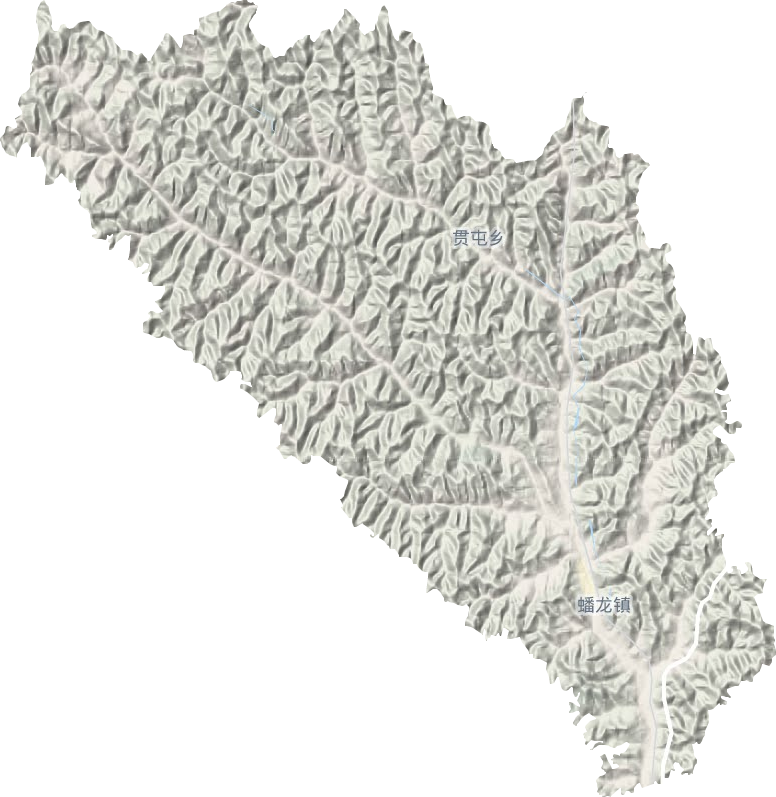 蟠龍鎮地形圖