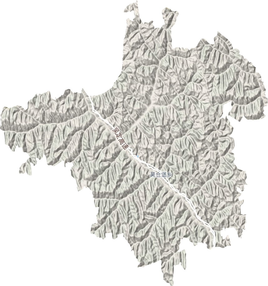 吳倉堡鄉地形圖