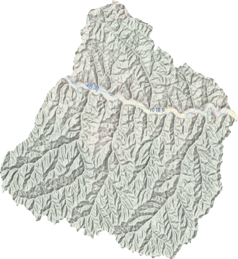 橋鎮(zhèn)鄉(xiāng)地形圖