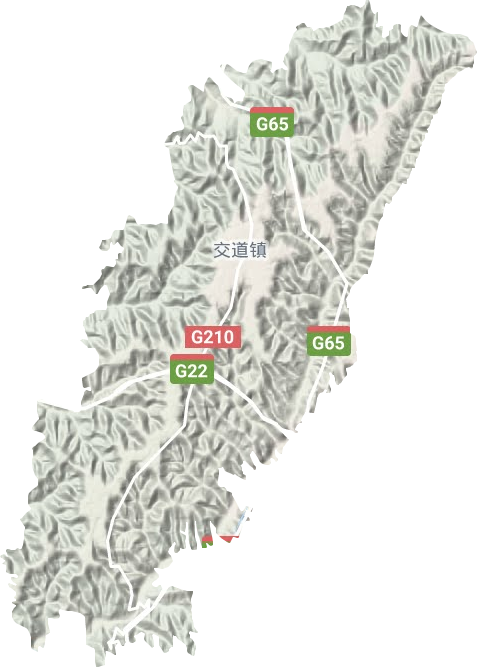 交道鎮地形圖