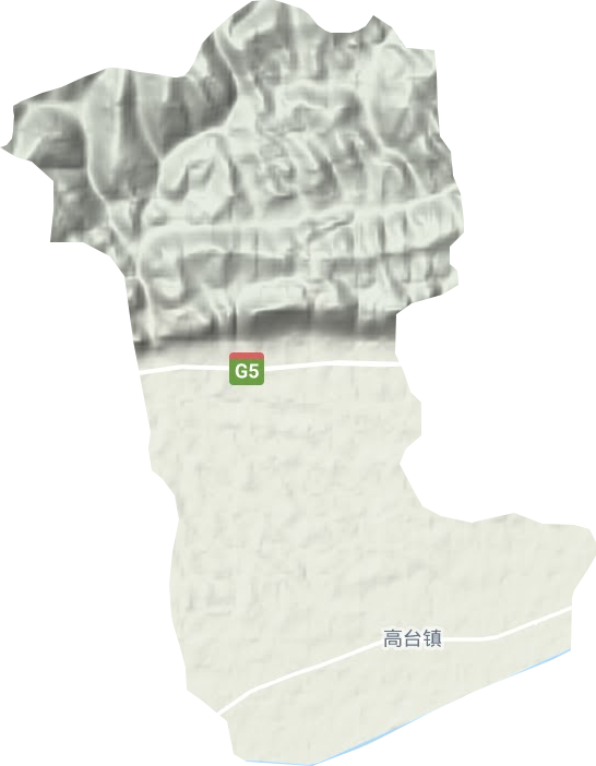 高臺鎮地形圖