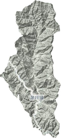 茅坪鎮地形圖