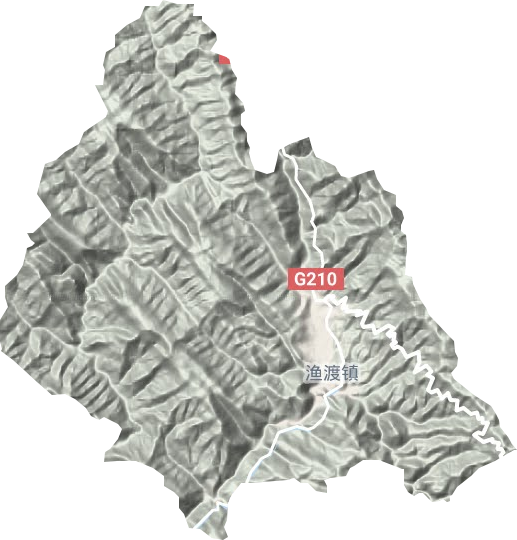 漁渡鎮(zhèn)地形圖