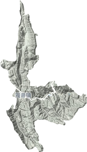 觀音鎮(zhèn)地形圖