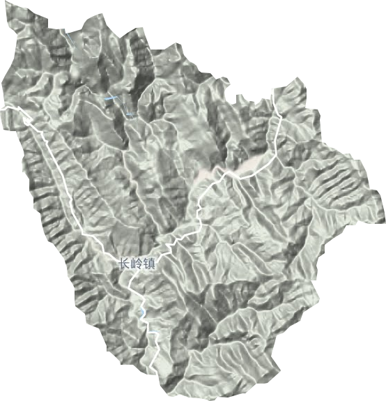 長嶺鎮地形圖