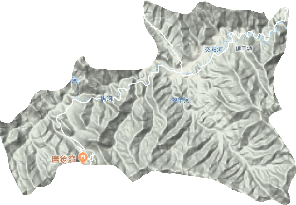 碾子鎮地形圖