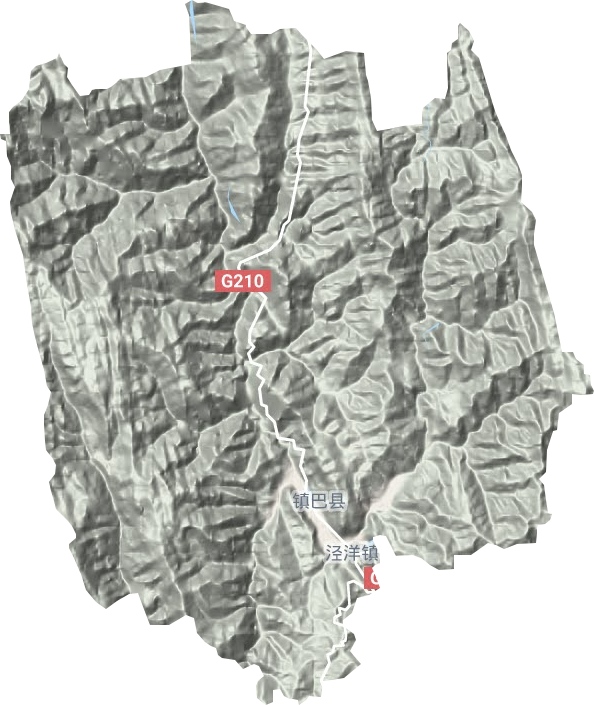 陳家灘鄉地形圖