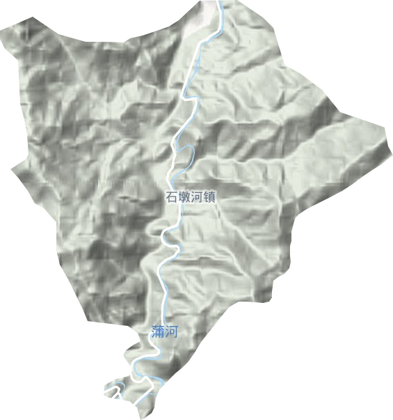 石墩河鄉(xiāng)地形圖