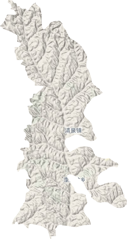清泉鎮地形圖