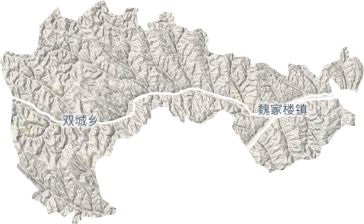 魏家樓鄉地形圖