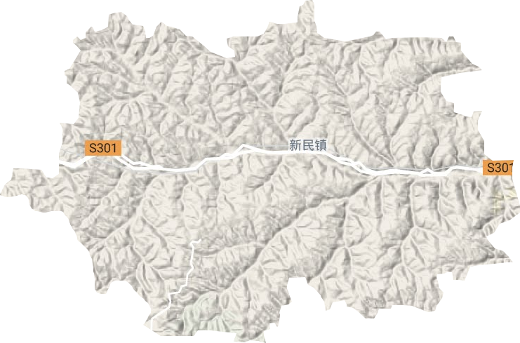 新民鎮地形圖