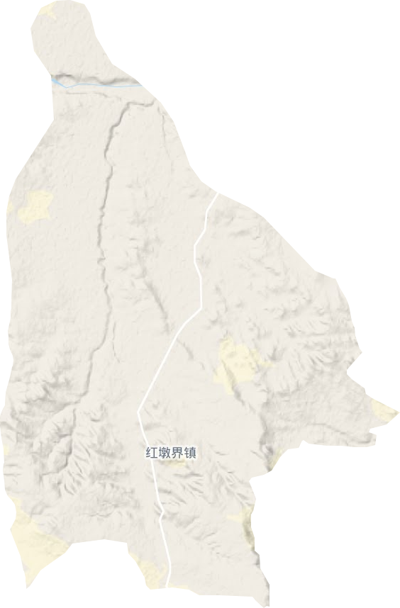紅墩界鎮(zhèn)地形圖