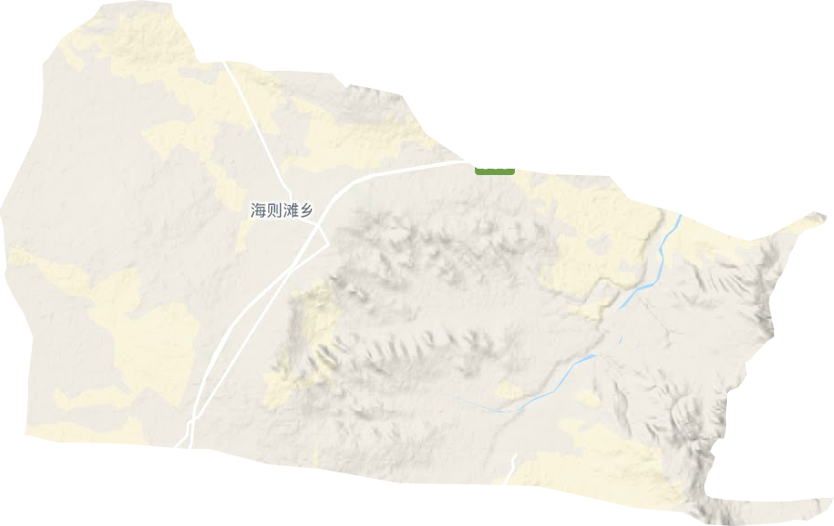 海則灘鄉(xiāng)地形圖