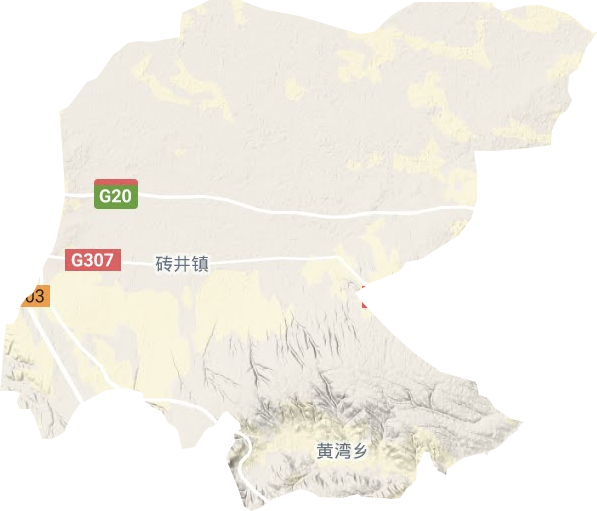 磚井鎮(zhèn)地形圖