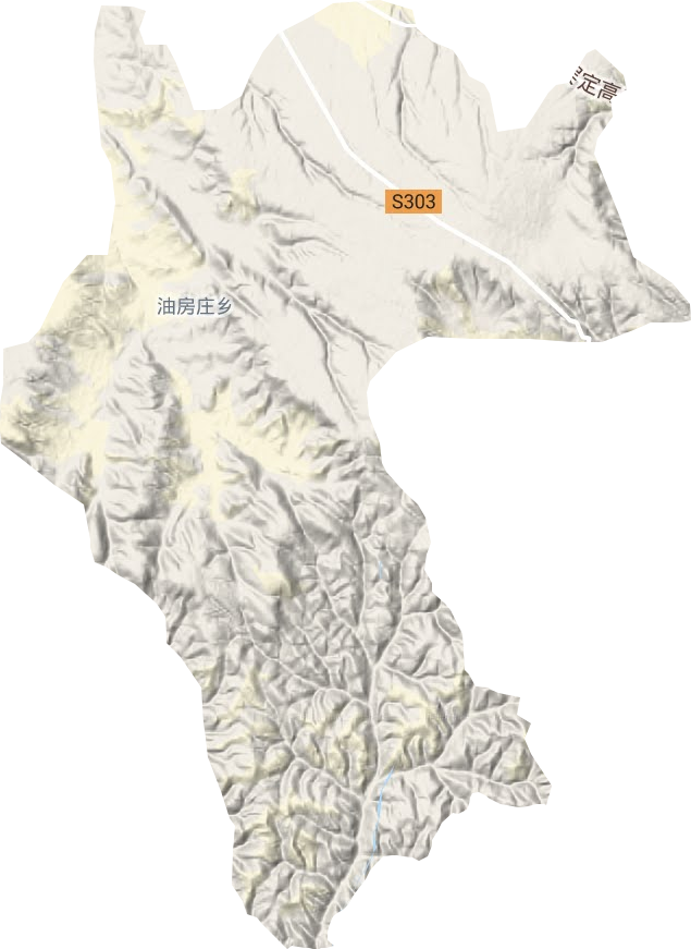 油房莊鄉地形圖